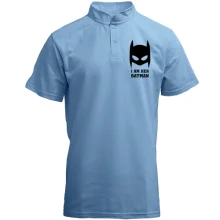 Футболка с воротником стойкой I am her batman