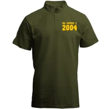 Футболка с воротником стойкой На земле с 2004