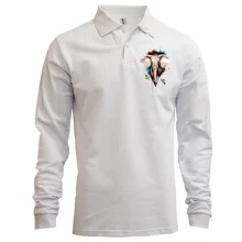 Лонгслів поло з акварельним слоном