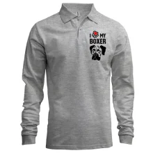 Лонгслів поло I love my boxer