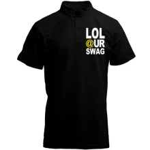 Футболка с воротником стойкой Lol our Swag