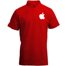 Футболка с воротником стойкой Apple - Steve Jobs