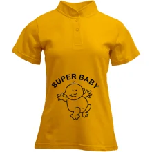 Футболка с воротником стойкой SUPER BABY