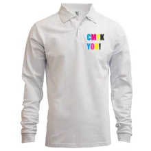 Лонгслив поло CMYK YOU!