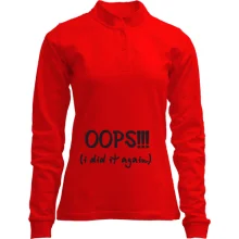 Лонгслів поло зі стійкою OOPS!