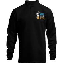 Лонгслив поло со стойкой Save Water - Drink Beer
