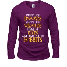 Лонгслив Party like Hobbits
