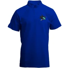 Футболка с воротником стойкой с вышитой эмблемой San Jose Sharks (Вышивка)