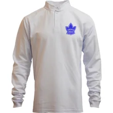 Мужской лонгслив поло со стойкой с вышитой эмблемой Toronto Maple Leafs (Вышивка)