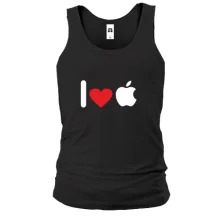 Чоловіча майка I love apple