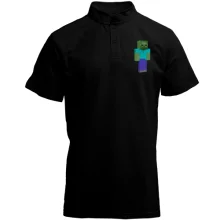 Футболка з коміром стійкою Minecraft Зомбі