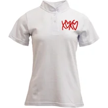 Футболка с воротником стойкой XO-XO с сердечками (Вышивка)