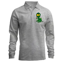 Мужской лонгслив поло Green Dragon
