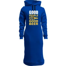 Худи платье Good People Drink Good Beer