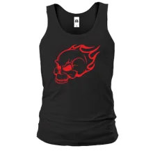 Мужская майка "Flaming Skull"