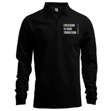 Чоловічий лонгслів поло Freedom is our tradition