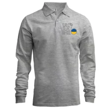 Чоловічий лонгслів поло Ukraine Power
