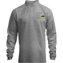 Мужской лонгслив поло со стойкой Ukraine Power