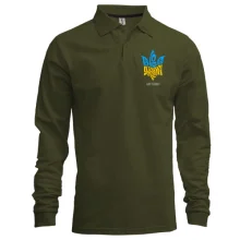 Чоловічий лонгслів поло Love Ukraine - Glory to heroes