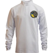 Мужской лонгслив поло со стойкой Glory to Ukraine (mini)