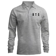 Лонгслив поло BTS (надпись)