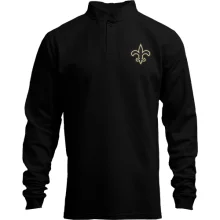Мужской лонгслив поло со стойкой New Orleans Saints