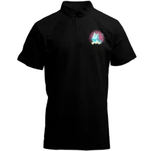 Футболка с воротником стойкой Baby unicorn blue
