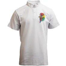 Футболка с воротником стойкой Parrot bright art
