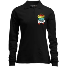Женский лонгслив поло Eat Sleep Ride