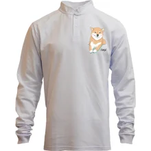 Лонгслив поло со стойкой Corgi