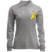 Женский лонгслив поло Cute Banana
