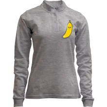Лонгслив поло со стойкой Cute Banana