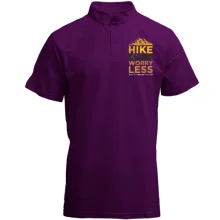 Футболка с воротником стойкой Hike more worry less