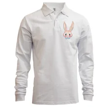 Мужской лонгслив поло Cute Rabbit Кролик