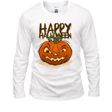 Лонгслив с надписью Happy Halloween