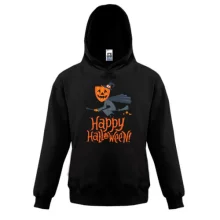 Детская толстовка Halloween с ведьмой на метле
