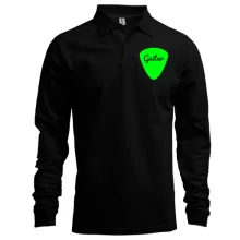Лонгслив поло с медиатором для гитариста