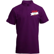 Футболка с воротником стойкой сс надписью "Самый лучший учитель"