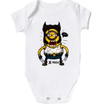 Детское боди c миньоном-росомахой (x-minion)