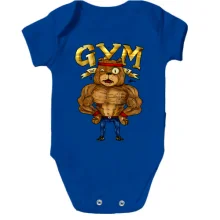 Детское боди Gym с бульдогом (мульт)