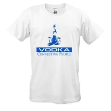 Мужская футболка Vodka connecting people