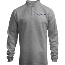 Лонгслив поло со стойкой с логотипом игры Portal