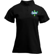 Футболка з коміром стійкою з логотипом Sims 3