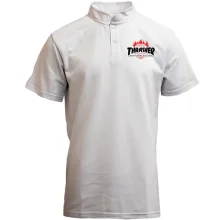 Футболка с воротником стойкой Thrasher Huf Worldwide