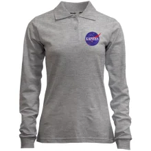 Женский лонгслив поло Карина (NASA Style)