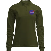 Лонгслив поло со стойкой Оля (NASA Style)