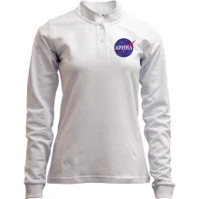 Лонгслив поло со стойкой Арина (NASA Style)