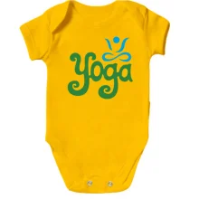 Детское боди с надписью Yoga