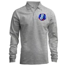 Мужской лонгслив поло Леопард Взрыв