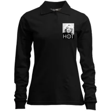 Женский лонгслив поло Some thing like it HOT